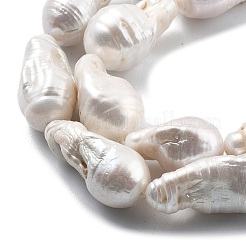 Natural Nucleated Pearl Beads Strands&nbsp;PEAR-B004-15H-01A