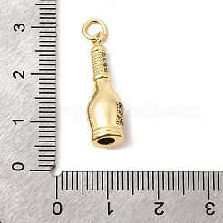 Brass Micro Pave Clear Cubic Zirconia Pendants&nbsp;KK-H267-094G
