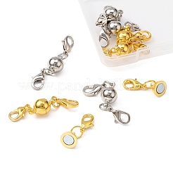 8Sets 2 Colors Eco-Friendly Brass Magnetic Clasps Converter&nbsp;KK-YW0001-36-FF