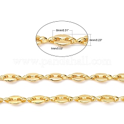 3.28 Feet Brass Coffee Bean Chains&nbsp;X-CHC-P0006-03G-NR