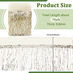 Polyester Fringe Lace Trim&nbsp;DIY-WH0671-008A