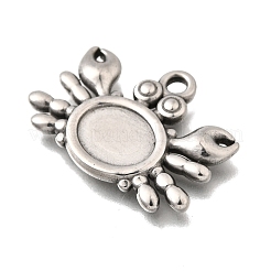 304 Stainless Steel Pendant Cabochon Settings&nbsp;STAS-H477-03A-P
