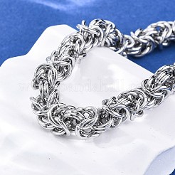 304 Stainless Steel Byzantine Chains Bracelets for Women Men&nbsp;BJEW-R018-16P