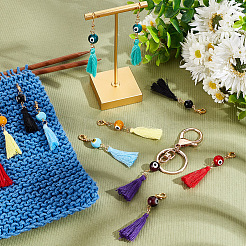 12Pcs 6 Colors Polyester Tassel Pendant Decorations&nbsp;HJEW-AB00194