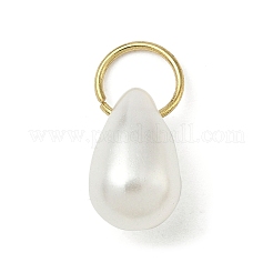 Teardrop Imitation Pearl Acrylic Pendants&nbsp;PALLOY-JF04397