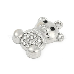 Rack Plating Alloy Micro Pave Rhinestone Pendants&nbsp;FIND-K020-10P