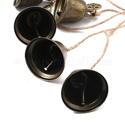 Iron Bell & Alloy Hanging Ornaments&nbsp;HJEW-UN00103