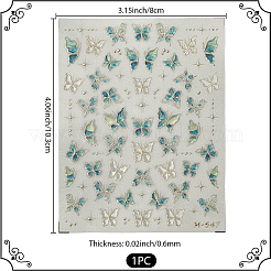 Butterfly Pattern PET Nail Art Stickers&nbsp;MRMJ-WH20816-002