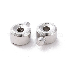Anti-Tarnish Rhodium Plated 925 Sterling Silver Crimp Beads&nbsp;STER-D035-01P