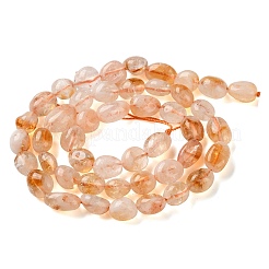 Heated Natural Citrine Beads Strands&nbsp;G-C268-A06-8x10mm