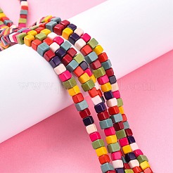 Synthetic Turquoise Beads Strands&nbsp;TURQ-G108-4x4mm-12