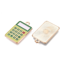 Alloy Enamel Pendants&nbsp;ENAM-Q004-01KCG-17