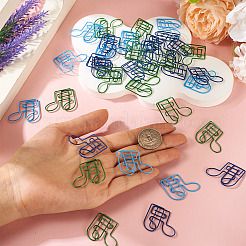 90Pcs 3 Colors PET Plastic Paper Clip&nbsp;AJEW-TA0003-06