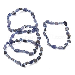 Natural Tanzanite Beaded Stretch Bracelets&nbsp;GG-CBA05D5-02A-11A