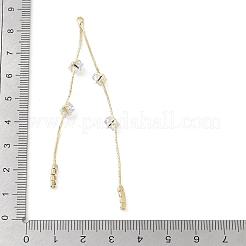 Brass Micro Pave Cubic Zirconia Big Pendants&nbsp;KK-C040-04G