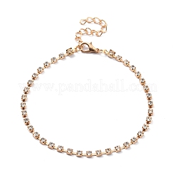 4Pcs 4 Style Boho Alloy Chain Anklets Set with Resin Pearl Beaded and Flat Round Charm&nbsp;SJEW-D009-03KCG