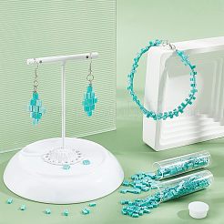 452Pcs 2 Style 2-Hole Glass Seed Beads&nbsp;SEED-NB0001-73