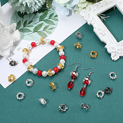 120Pcs 4 Colors Alloy Bead Frame&nbsp;FIND-SC0017-94