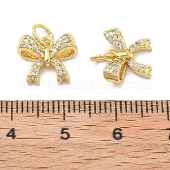 Brass Micro Pave Cubic Zirconia Charms&nbsp;KK-C092-01G