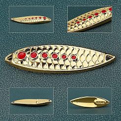12 Pcs 6 Styles Zinc Alloy Fishing Bait Jig Head Spoon Lure&nbsp;FIND-FH0001-61