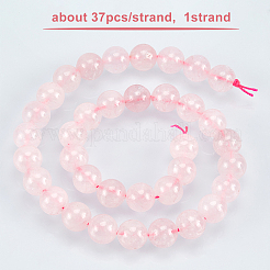 Natural Round Rose Quartz Beads Strands&nbsp;G-OC0001-59