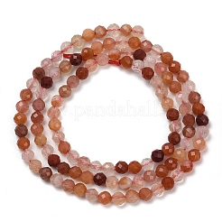 Natural Red Hematoid Quartz Beads Strands&nbsp;G-C181-B02-02