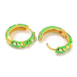 Rack Plating Brass Hoop Earrings&nbsp;EJEW-C102-46G-05