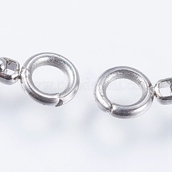 Tarnish Resistant Adjustable 304 Stainless Steel Box Chain Necklace Making&nbsp;STAS-E443-37P
