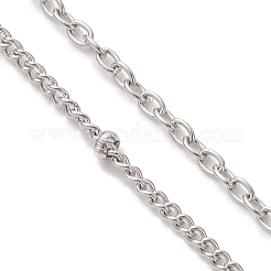 304 Stainless Steel Satellite Chain Cable Chain Slider Bracelet Making&nbsp;AJEW-JB01577-02