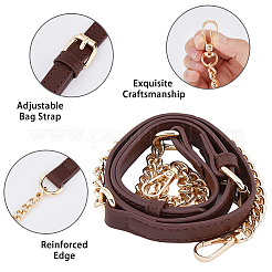 Adjustable PU Leather Bag Shoulder Straps&nbsp;FIND-WH0137-16B