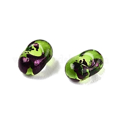Picasso Spray Painted Glass Seed Beads&nbsp;SEED-T006-04-17