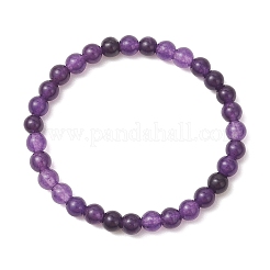 6Pcs Natural Quartz Beaded Stretch Bracelets for Women Men&nbsp;BJEW-JB12965