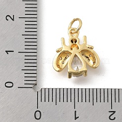 Brass Micro Pave Cubic Zirconia Pendants&nbsp;KK-D431-074A-01