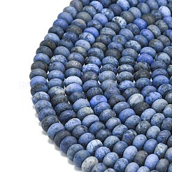 Natural Dumortierite Beads Strands&nbsp;G-P575-A03-6x4mm
