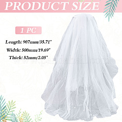 Polyester Bridal Veils&nbsp;AJEW-WH0270-728