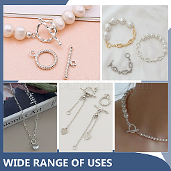 2Pcs 925 Sterling Silver Toggle Clasps&nbsp;STER-UN0001-46