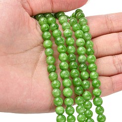 Natural Mashan Jade Round Beads Strands&nbsp;X-G-D263-6mm-XS17