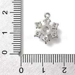 Rack Plating Brass Micro Pave Cubic Zirconia Pendants&nbsp;KK-M014-10A-P