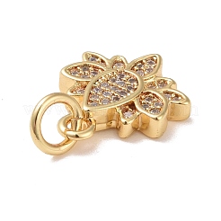 Eco-Friendly Brass Micro Pave Cubic Zirconia Pendants&nbsp;KK-M225-07G