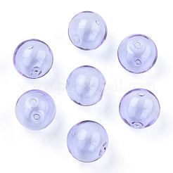 Transparent Blow High Borosilicate Glass Globe Beads&nbsp;X-GLAA-T003-09B