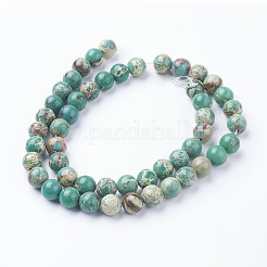 Natural Sea Sediment Jasper Beads Strands&nbsp;G-A072-M1