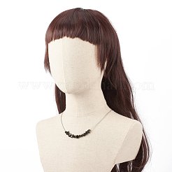 Natural Obsidian Chips Beaded Jewelry Set&nbsp;SJEW-JS01231-01