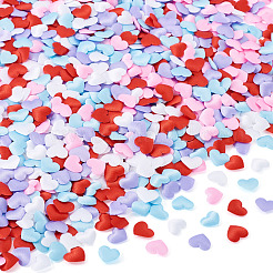1000Pcs 5 Colors Polyester Sponge Heart Confetti&nbsp;DIY-TA0012-51