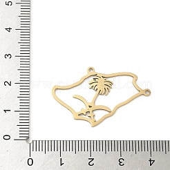 201 Stainless Steel Laser Cut Pendants&nbsp;STAS-P428-15G