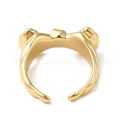 Brass Open Cuff Ring&nbsp;RJEW-C037-04G