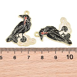 Alloy with Black Enamel Pendants&nbsp;AL-CBA2919-02G-05