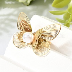 201 Stainless Steel Adjustable Cuff Open Rings for Women&nbsp;RJEW-K318-01B-G