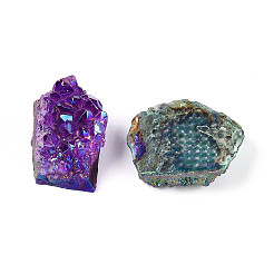 13Pcs Electroplated Spray Painted Natural Amethyst Geode Cornucopia Mineral Specimen&nbsp;G-N347-14