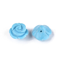 Synthetic Turquoise Carved Beads&nbsp;G-Q601-40B
