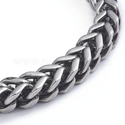 304 Stainless Steel Wheat Chain Bracelets&nbsp;BJEW-L673-004-AS